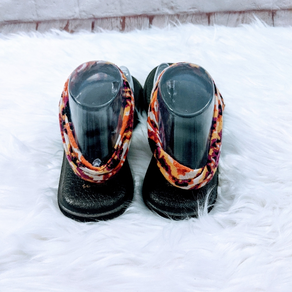 Sanuk Yoga Sling Tie Dye Print Yoga Mat Sandals Sz 9 - Picture 6 of 8